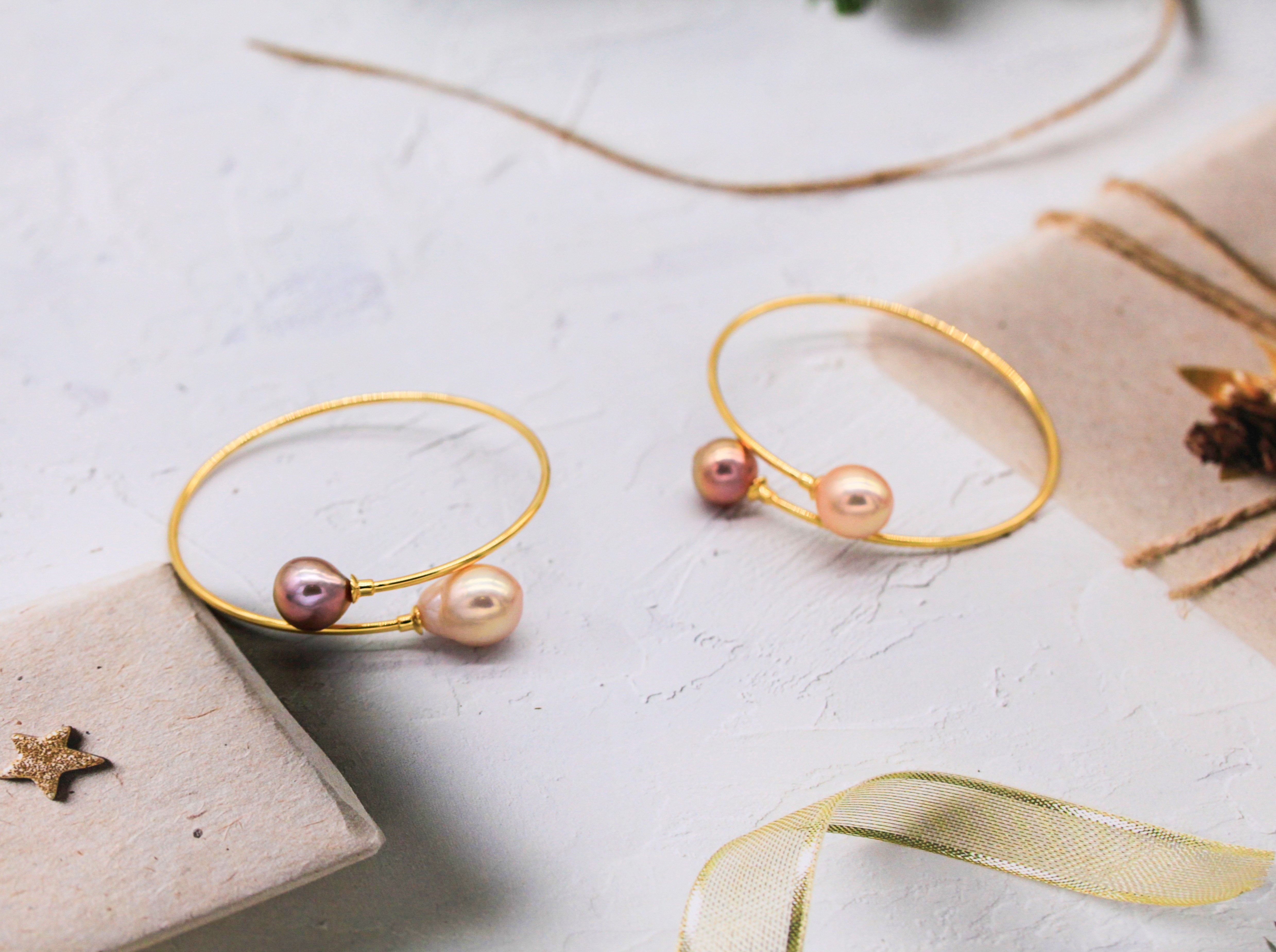 Edison Pearl Bangles