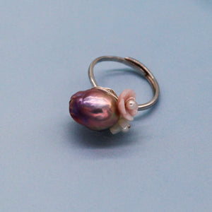 Tulip Baroque Pearl Ring