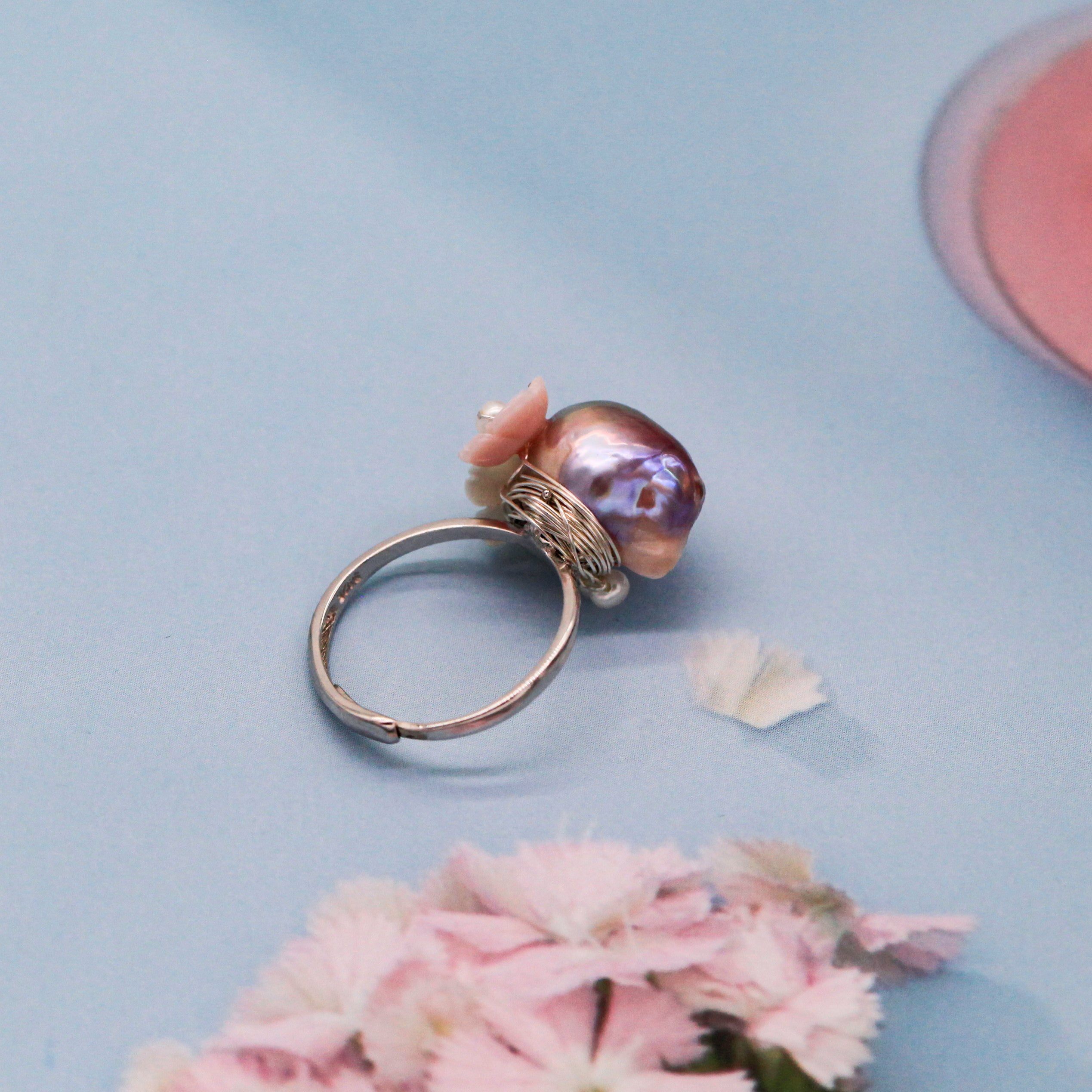 Tulip Baroque Pearl Ring