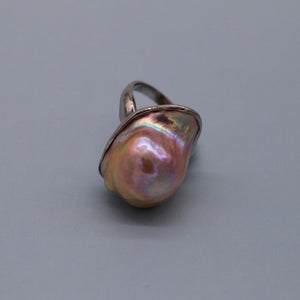 Rainbow Baroque Pearl Ring