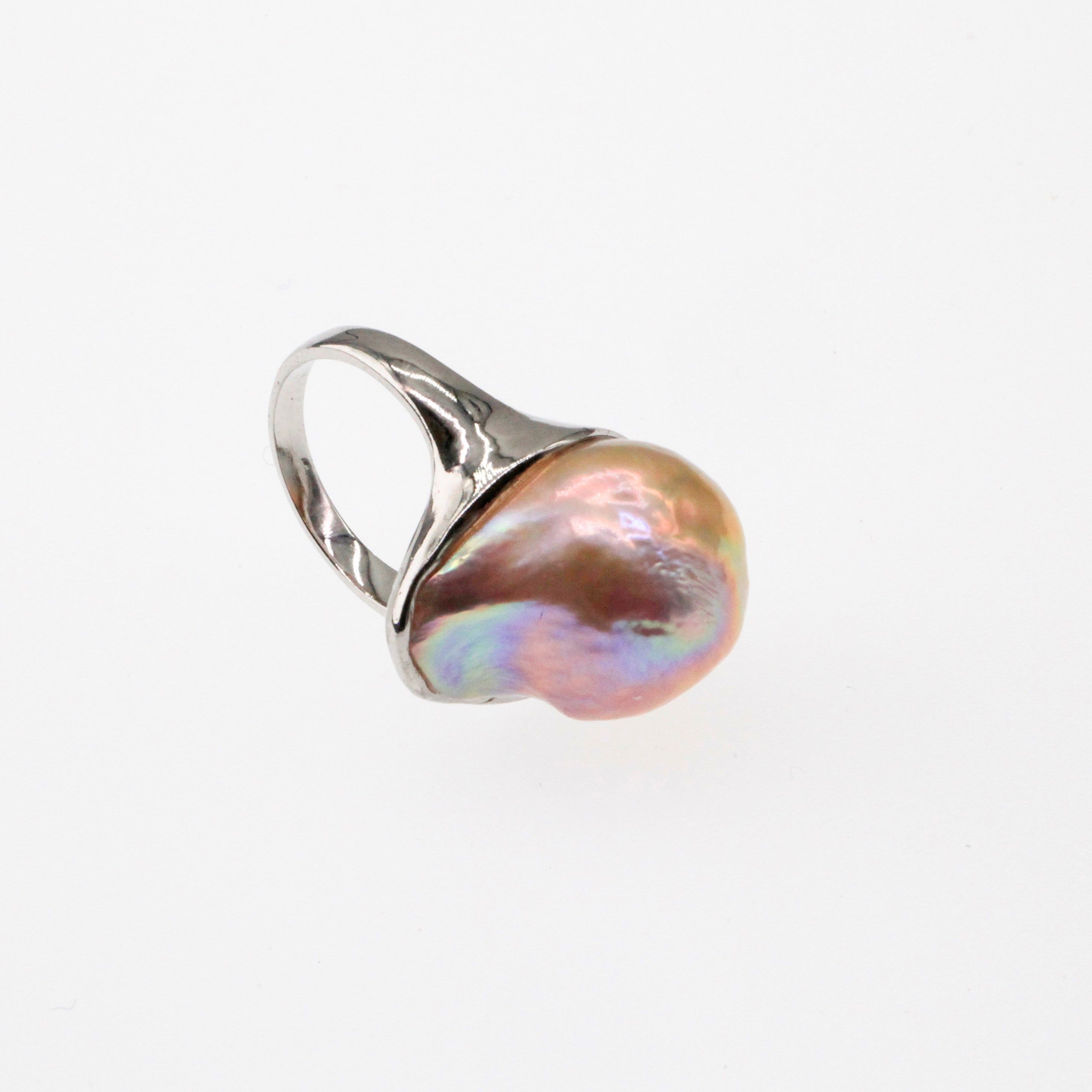 Rainbow Baroque Pearl Ring