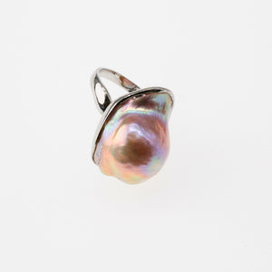 Rainbow Baroque Pearl Ring