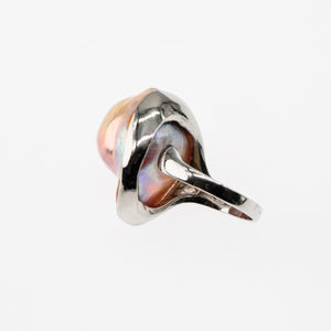 Rainbow Baroque Pearl Ring