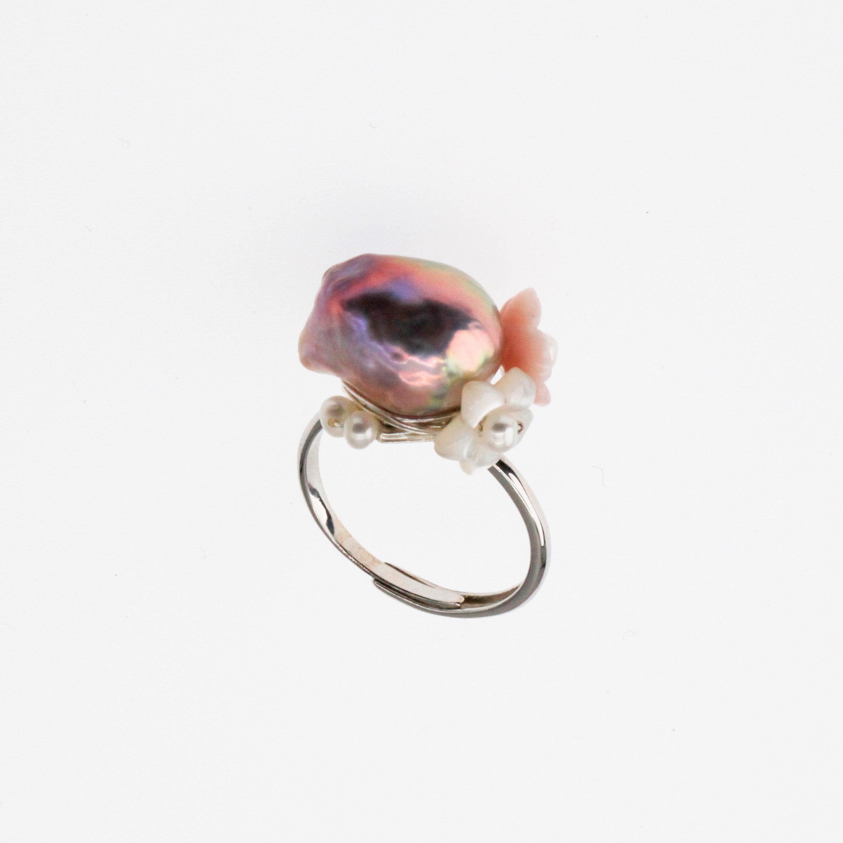 Tulip Baroque Pearl Ring