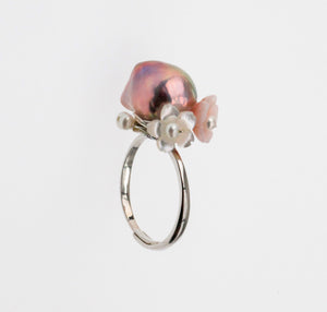 Tulip Baroque Pearl Ring