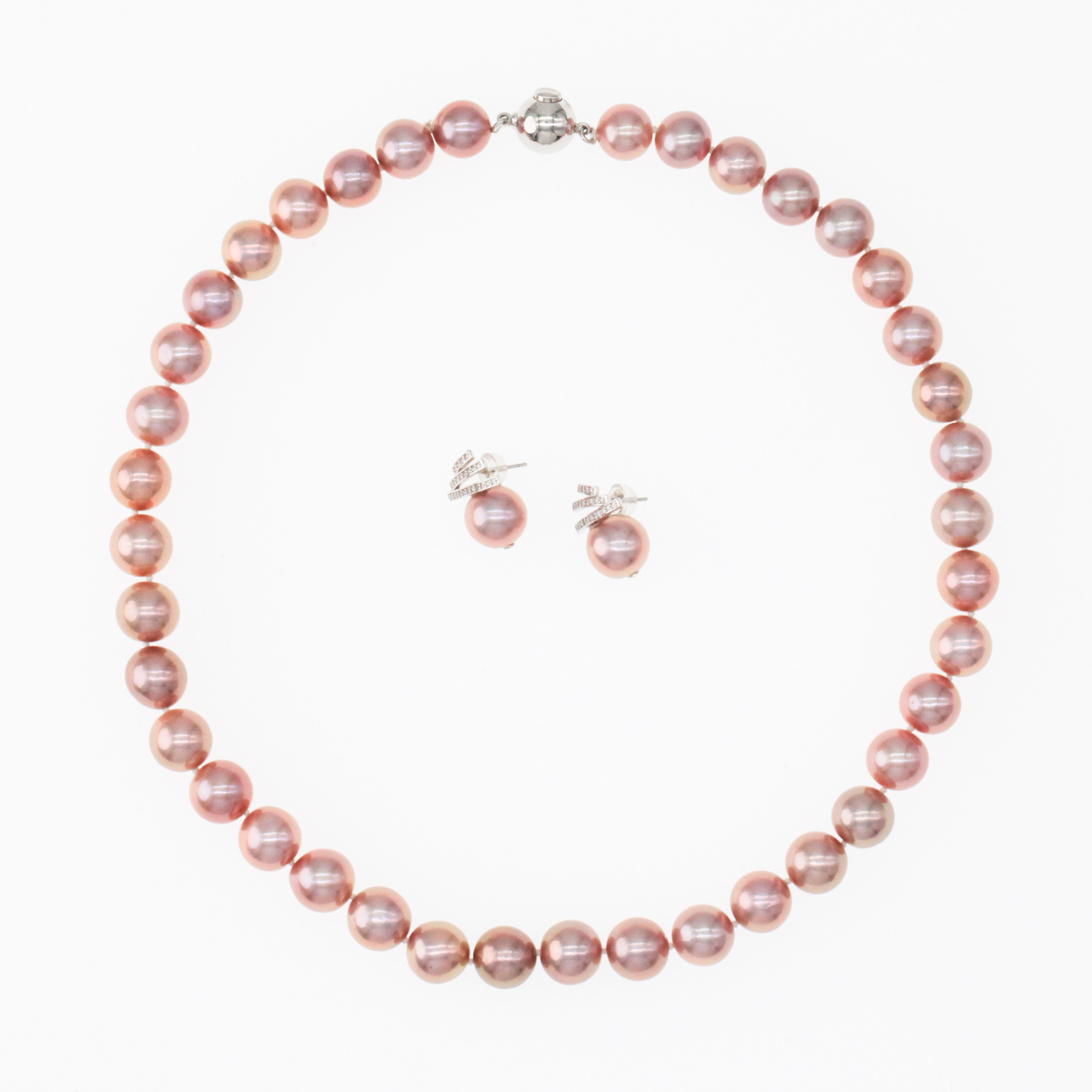Rose Red Edison Pearl Necklace