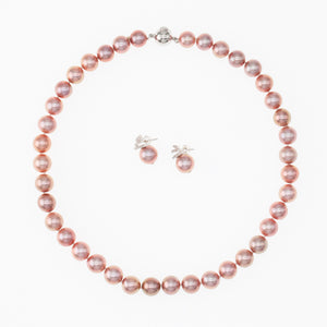 Rose Red Edison Pearl Necklace