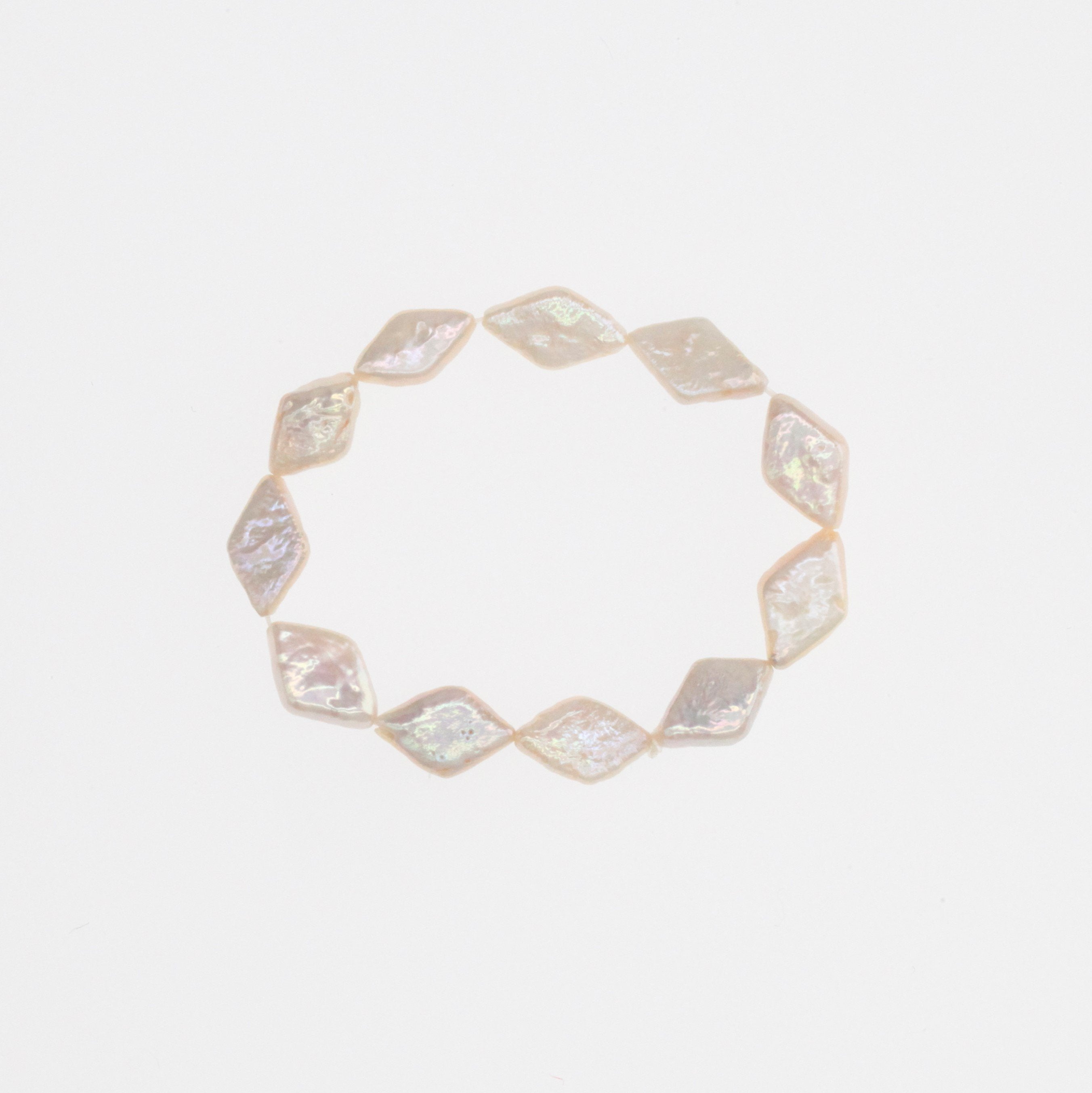 Rhombus Baroque Pearl Choker and Bracelet Set