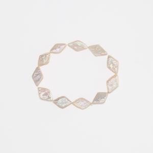 Rhombus Baroque Pearl Choker and Bracelet Set