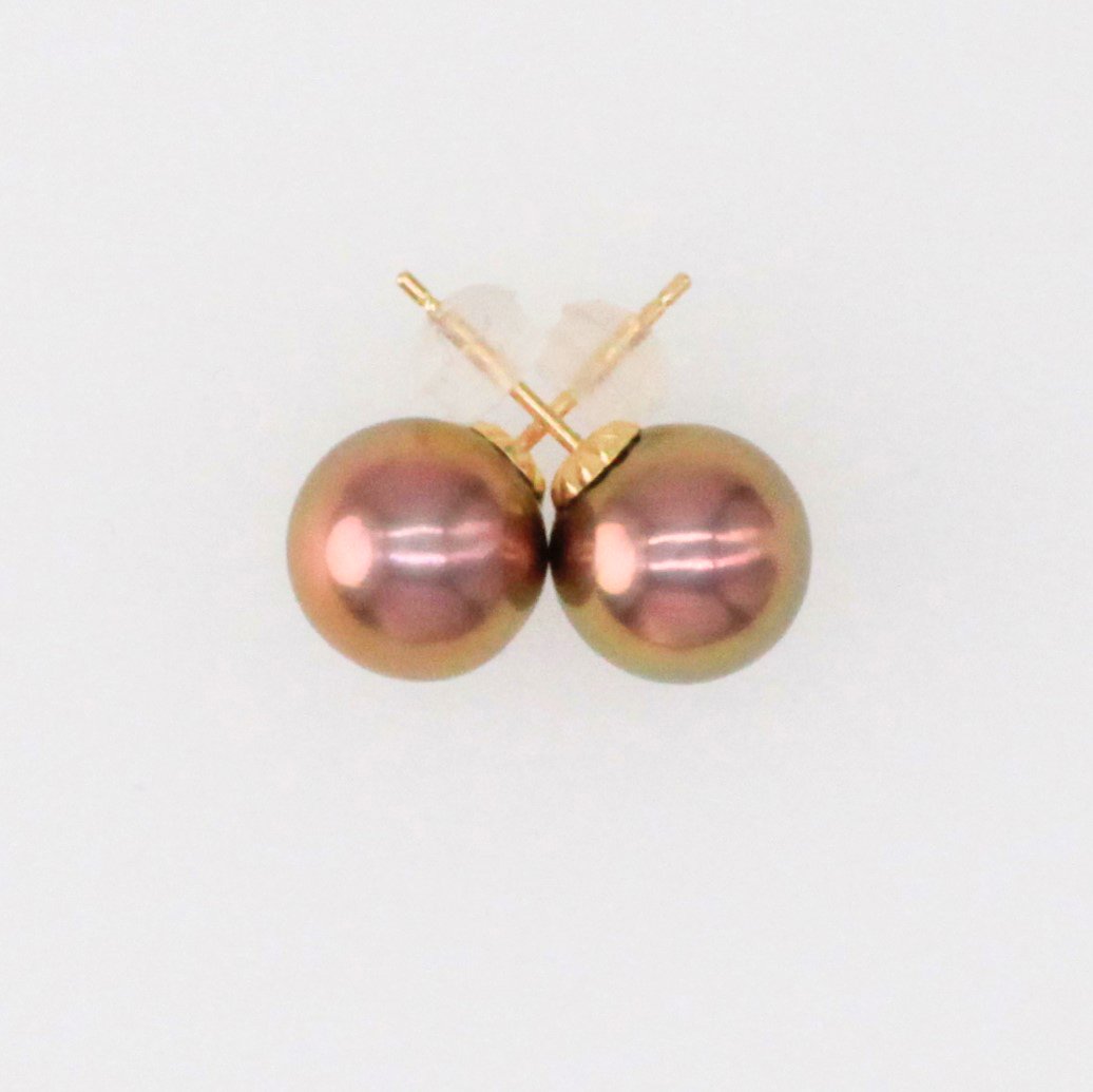 Edison Pearl Stud Earrings and Necklace Set