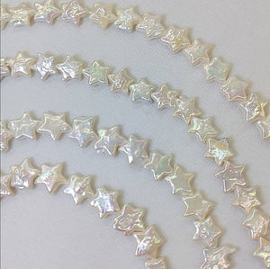 Pendientes de perlas barrocas con forma de estrella
