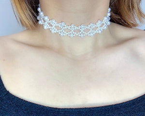 Estrela Barroco Pérola Gargantilha Bracelete Conjunto de