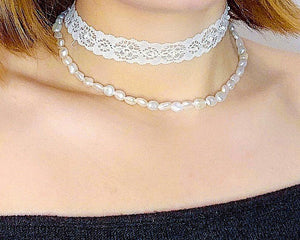 Keshi Pearl Choker Necklace