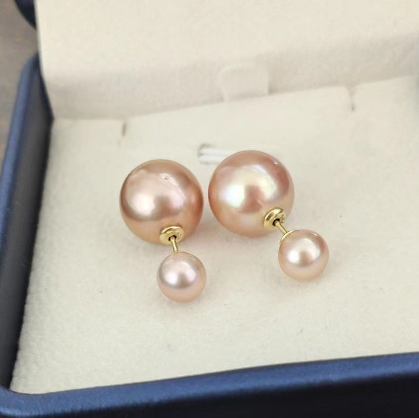 Double Pearl Earrings