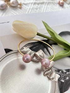 Double Pearl Bangles