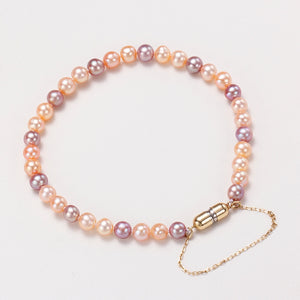 18K Gold Magnet Clasp Candy Baby Pearl Bracelet